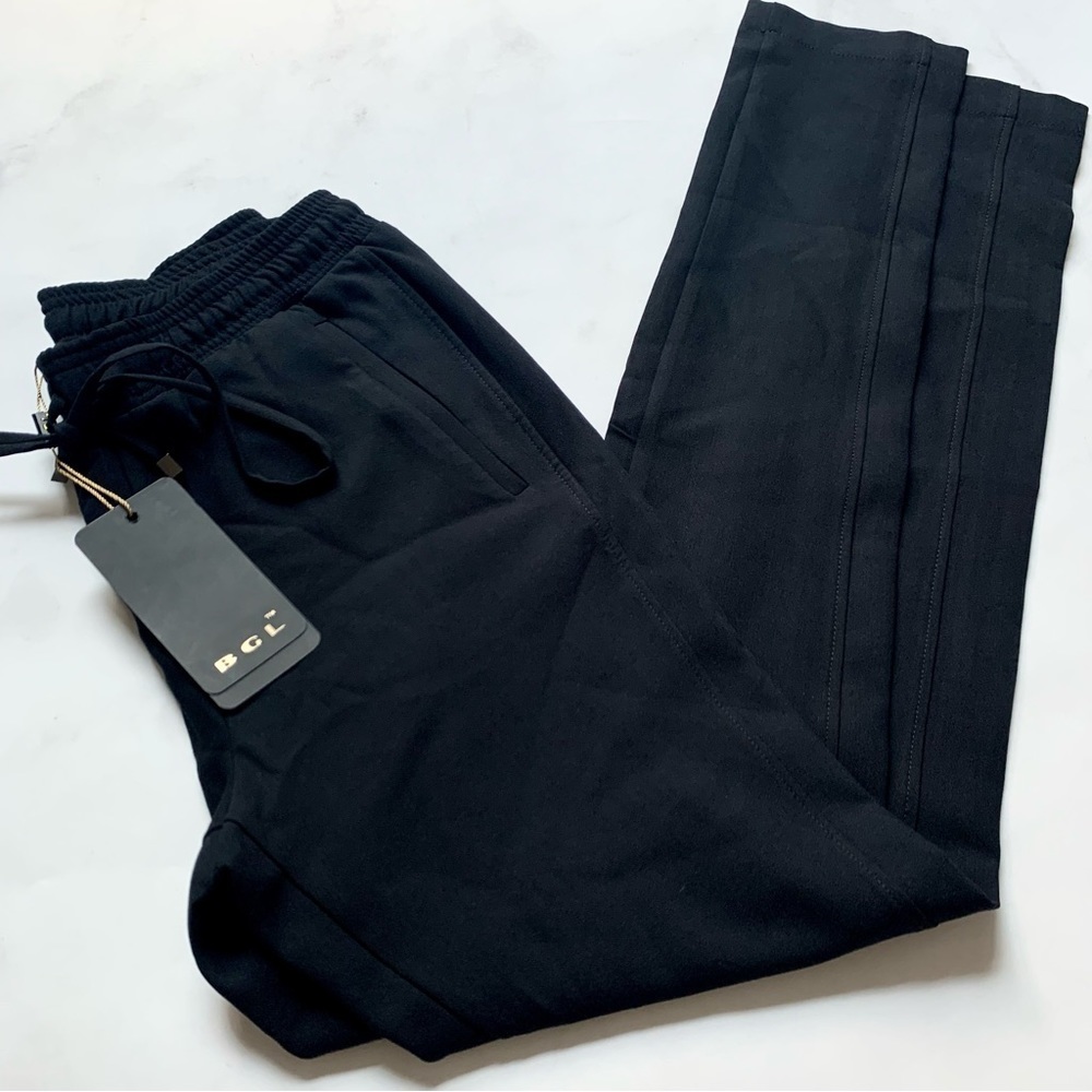 BGL Wool Blend Slim Fit Trouser Pant with Drawstring